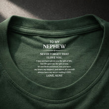 Load image into Gallery viewer, Personalized T-Shirt Custom Inside Neck Print Gift for Nephew
