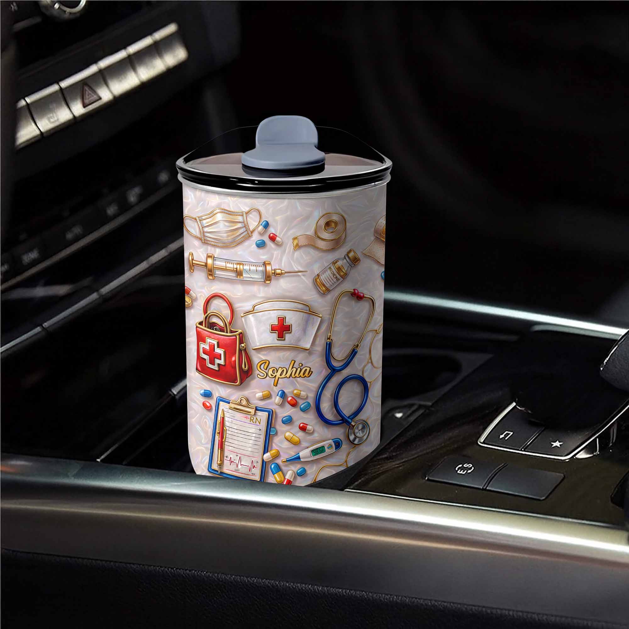 Personalized Nurse Tumbler with Stethoscope Custom 10oz Gift
