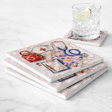 Load image into Gallery viewer, Personalized RN Medical Tools Coaster Custom Name Gift for Nurses
