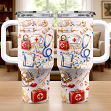 Load image into Gallery viewer, Personalized 40oz Tumbler Custom Name Healthcare Gift for Nurses
