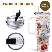 Load image into Gallery viewer, Personalized 40oz Tumbler Custom Name Healthcare Gift for Nurses
