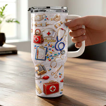 Load image into Gallery viewer, Personalized 40oz Tumbler Custom Name Healthcare Gift for Nurses
