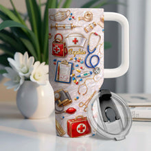 Load image into Gallery viewer, Personalized 40oz Tumbler Custom Name Healthcare Gift for Nurses

