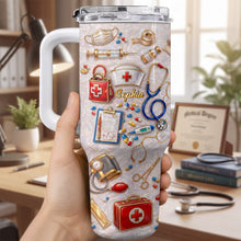 Load image into Gallery viewer, Personalized 40oz Tumbler Custom Name Healthcare Gift for Nurses
