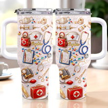 Load image into Gallery viewer, Personalized 40oz Tumbler Custom Name Healthcare Gift for Nurses
