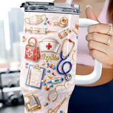 Load image into Gallery viewer, Personalized 40oz Tumbler Custom Name Healthcare Gift for Nurses
