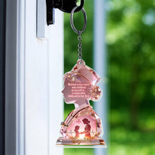 Load image into Gallery viewer, Personalized Acrylic Keychain with Nurse Silhouette Gift for Mom
