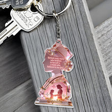 Load image into Gallery viewer, Personalized Acrylic Keychain with Nurse Silhouette Gift for Mom
