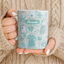 Load image into Gallery viewer, Personalized Nurse Coffee Mug with 3D Sea Glass Design Gift
