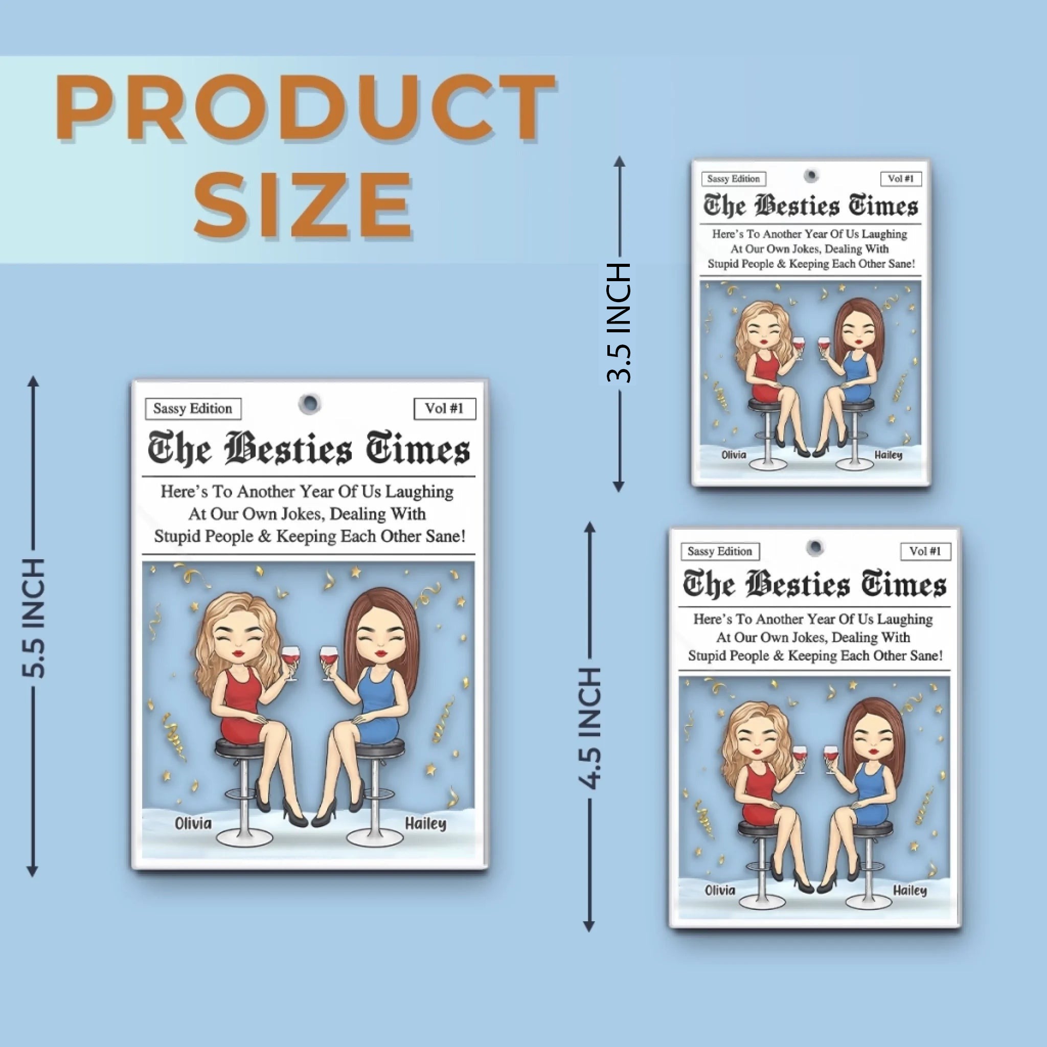 Personalized Acrylic Ornament for Couples Happiness Together Christmas Gift