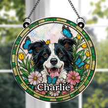 Load image into Gallery viewer, Personalized Dog Suncatcher Custom Name Gift for Pet Lovers
