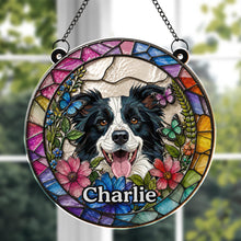 Load image into Gallery viewer, Personalized Dog Suncatcher Custom Name Gift for Pet Lovers
