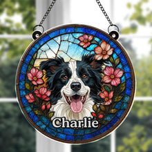 Load image into Gallery viewer, Personalized Dog Suncatcher Custom Name Gift for Pet Lovers
