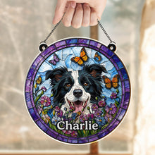 Load image into Gallery viewer, Personalized Dog Suncatcher Custom Name Gift for Pet Lovers
