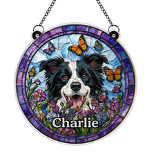 Load image into Gallery viewer, Personalized Dog Suncatcher Custom Name Gift for Pet Lovers
