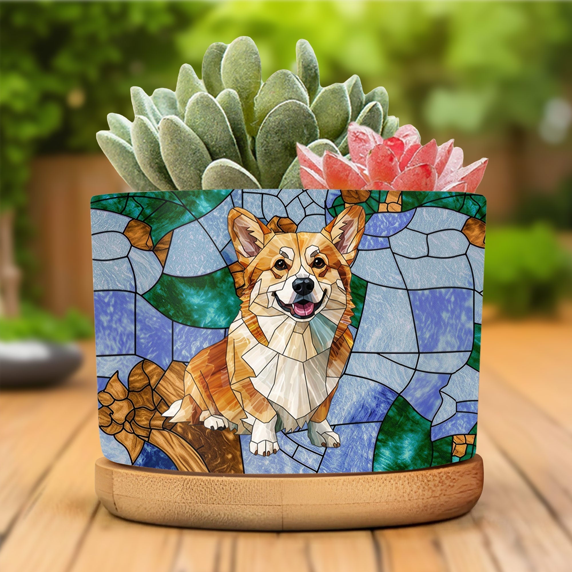 Personalized Corgi Plant Pot Custom Design Gift for Dog Lover