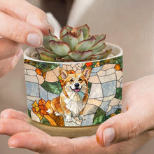 Load image into Gallery viewer, Personalized Corgi Plant Pot Custom Design Gift for Dog Lover
