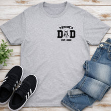 Load image into Gallery viewer, Personalized Dad Est Dog T-Shirt Custom Pet Illustration Gift
