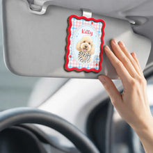 Load image into Gallery viewer, Personalized Car Visor Clip Custom Dog Photo Gift for Pet Lovers
