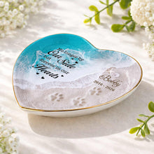 Load image into Gallery viewer, Personalized Heart Jewelry Dish Custom Name Pet Memorial Gift

