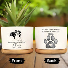 Load image into Gallery viewer, Personalized Memorial Dog Ceramic Plant Pot Custom Gift
