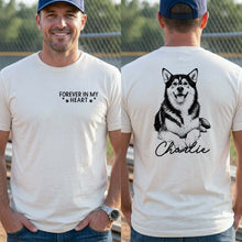 Load image into Gallery viewer, Personalized Tribute Dog Sketch T-Shirt Custom Gift for Dog Lover
