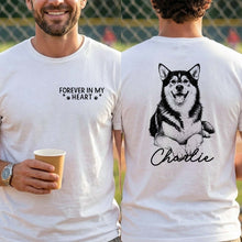 Load image into Gallery viewer, Personalized Tribute Dog Sketch T-Shirt Custom Gift for Dog Lover
