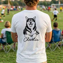 Load image into Gallery viewer, Personalized Tribute Dog Sketch T-Shirt Custom Gift for Dog Lover
