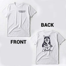 Load image into Gallery viewer, Personalized Tribute Dog Sketch T-Shirt Custom Gift for Dog Lover
