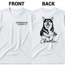 Load image into Gallery viewer, Personalized Tribute Dog Sketch T-Shirt Custom Gift for Dog Lover
