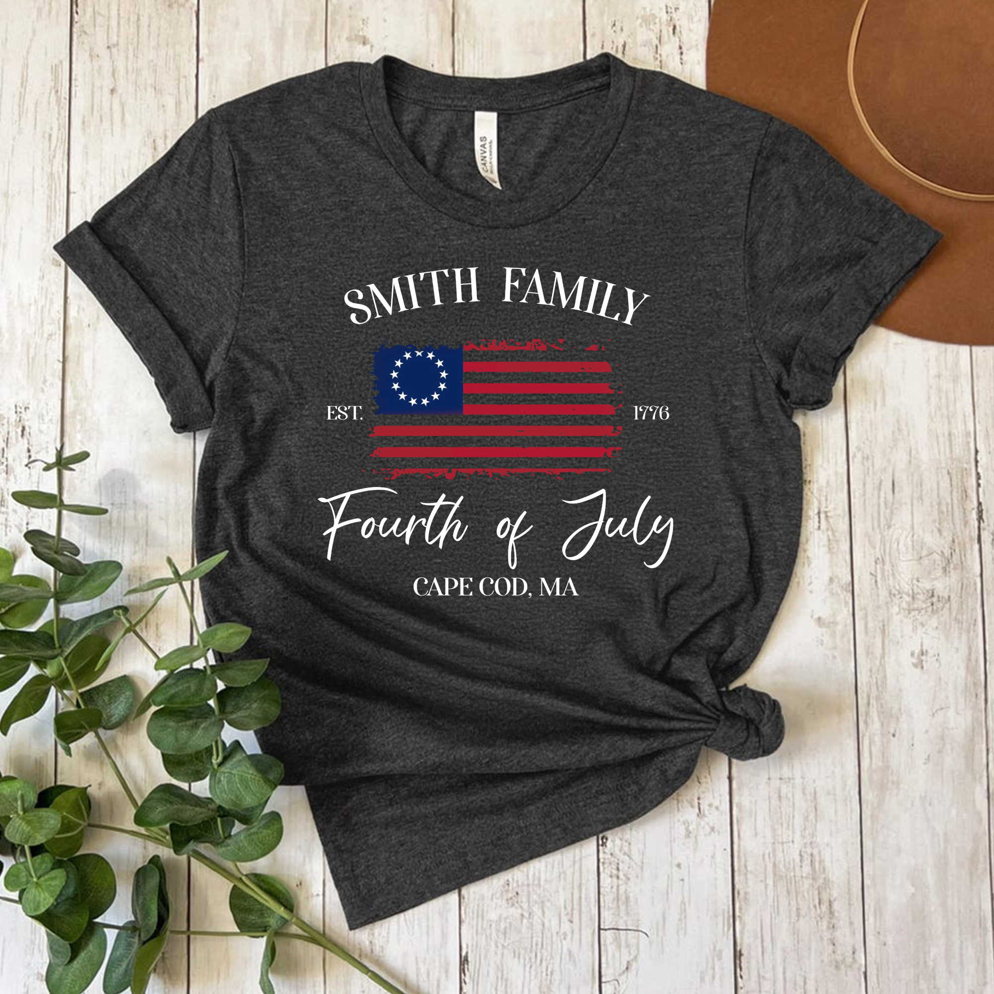 Personalized 4th of July Family Name Matching Shirt Gift
