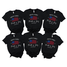 Load image into Gallery viewer, Personalized 4th of July Family Name Matching Shirt Gift
