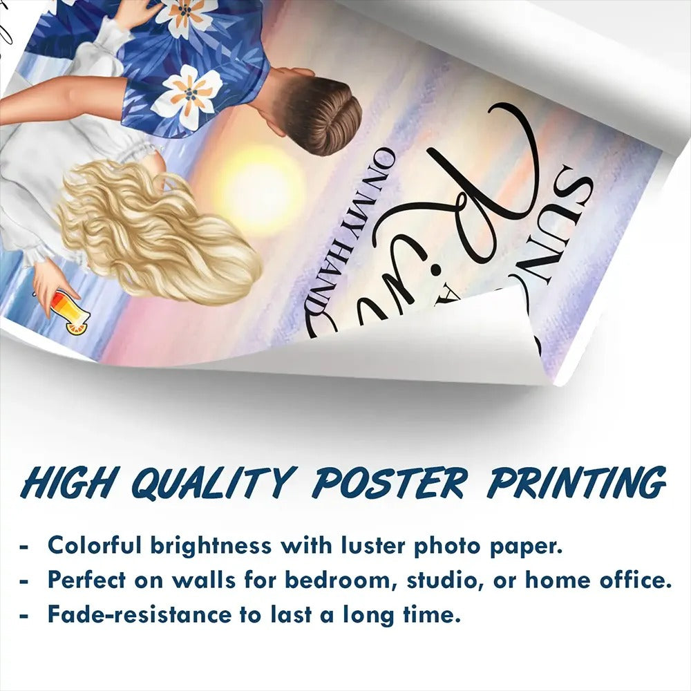 Personalized Super Hero Family Canvas Poster Gift for Dad