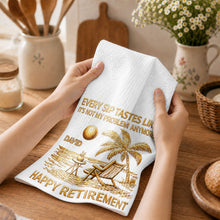 Load image into Gallery viewer, Personalized Funny Retirement Kitchen Towel Gift for Him
