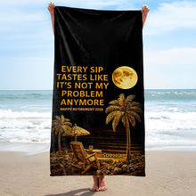 Load image into Gallery viewer, Personalized Microfiber Beach Towel Custom Name Funny Retirement Gift
