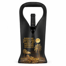 Load image into Gallery viewer, Personalized Leather Wine Bag Custom Name Gift for Retirement
