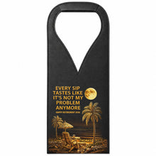 Load image into Gallery viewer, Personalized Leather Wine Bag Custom Name Gift for Retirement
