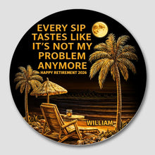 Load image into Gallery viewer, Personalized Ceramic Coaster Custom Name Retirement Gift
