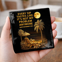 Load image into Gallery viewer, Personalized Ceramic Coaster Custom Name Funny Retirement Gift
