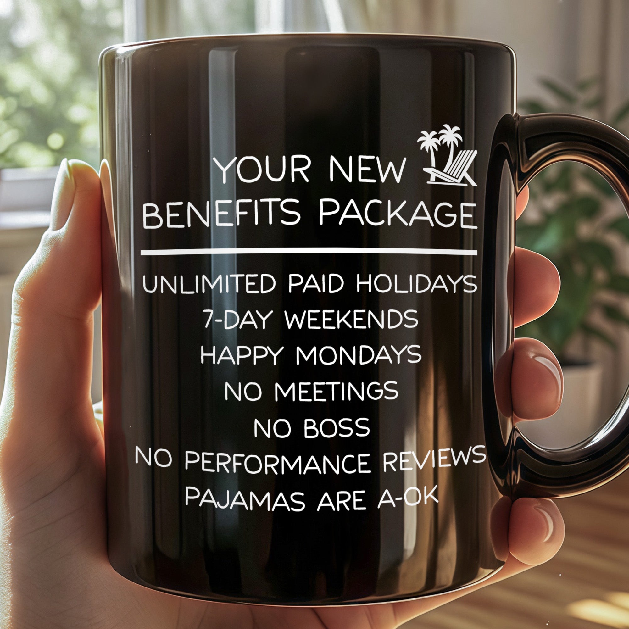 Personalized Black Mug Custom Retirement Gift for Coworker