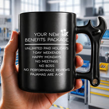 Load image into Gallery viewer, Personalized Wrench Handle Coffee Mug Custom Gift for Dad
