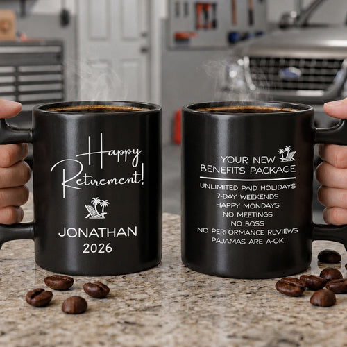 Personalized Wrench Handle Coffee Mug Custom Gift for Dad