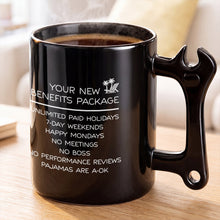 Load image into Gallery viewer, Personalized Wrench Handle Coffee Mug Custom Gift for Dad

