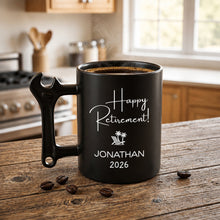 Load image into Gallery viewer, Personalized Wrench Handle Coffee Mug Custom Gift for Dad
