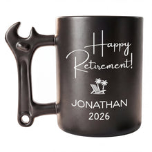 Load image into Gallery viewer, Personalized Wrench Handle Coffee Mug Custom Gift for Dad
