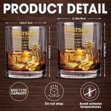 Load image into Gallery viewer, Personalized Custom Whiskey Glass with Sunset Beach Design Gift for Dad
