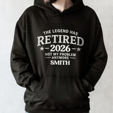 Load image into Gallery viewer, Personalized Funny Retirement T-Shirt Hoodie Custom Design for Dad
