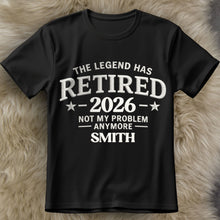 Load image into Gallery viewer, Personalized Funny Retirement T-Shirt Hoodie Custom Design for Dad
