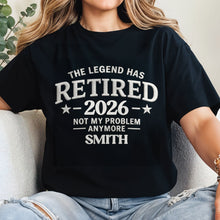 Load image into Gallery viewer, Personalized Funny Retirement T-Shirt Hoodie Custom Design for Dad
