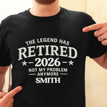 Load image into Gallery viewer, Personalized Funny Retirement T-Shirt Hoodie Custom Design for Dad
